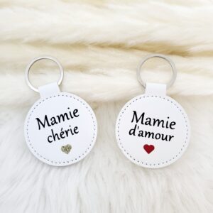 Porte-clés en cuir personnalisé
