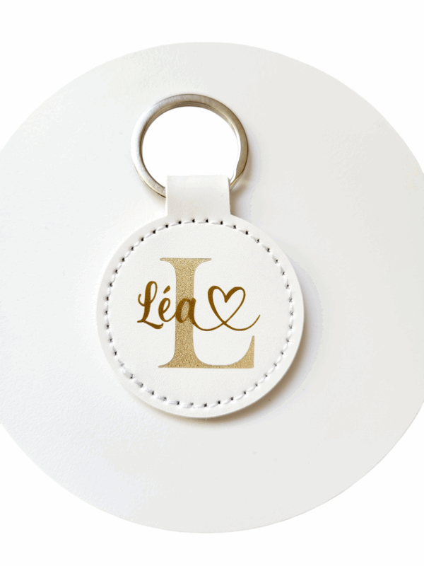 Porte-clés en cuir personnalisé – Image 2