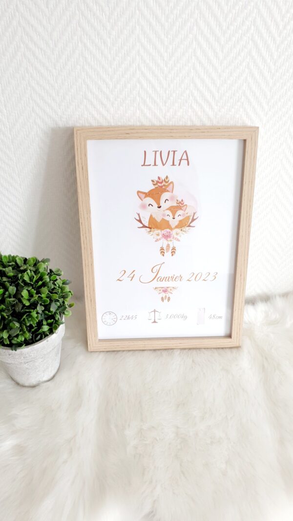 Affiche de naissance personnalisée – Image 5