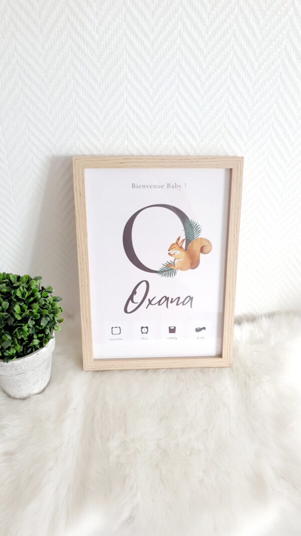Affiche de naissance personnalisée – Image 4