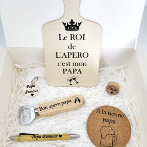 Coffret cadeau apéro personnalisé