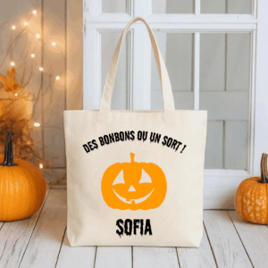 Sac à bonbons personnalisé pour halloween 🎃